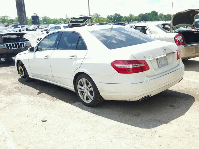 WDDHF7CB7BA416685 - 2011 MERCEDES-BENZ E 550 WHITE photo 3