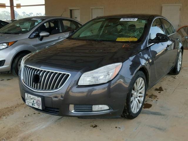 W04GN5EC8B1098279 - 2011 BUICK REGAL CXL CHARCOAL photo 2