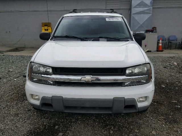 1GNES16S546131188 - 2004 CHEVROLET TRAILBLAZE WHITE photo 9