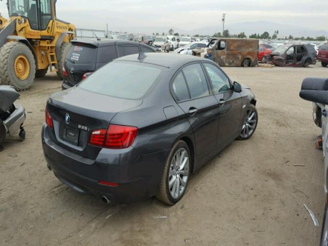 WBAFR7C56BC607762 - 2011 BMW 535 I GRAY photo 4