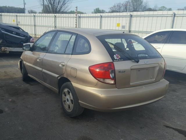 KNADC165246209872 - 2004 KIA RIO CINCO GOLD photo 3