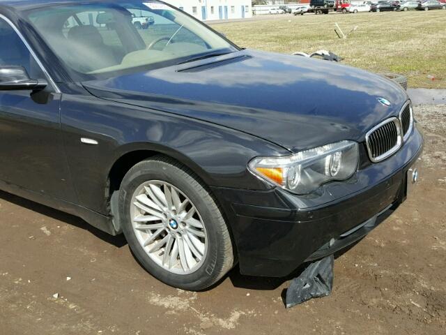 WBAGL63534DP72696 - 2004 BMW 745 I BLACK photo 9