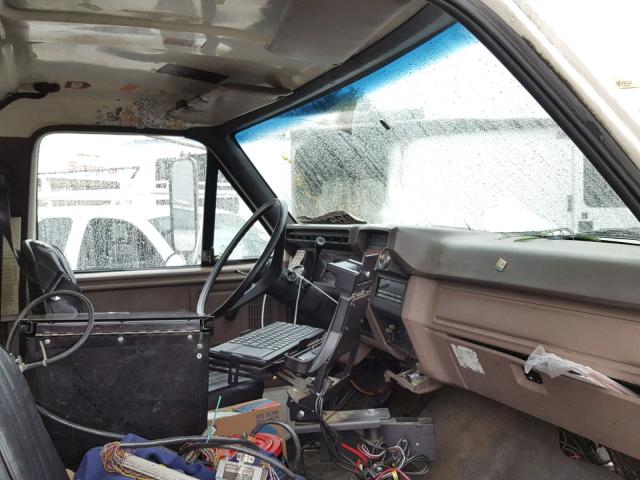 1FDMF70J6SVA70394 - 1995 FORD F700 WHITE photo 5