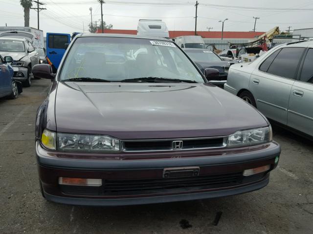 JHMCB766XLC083367 - 1990 HONDA ACCORD EX BURGUNDY photo 10