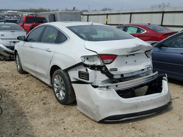 1C3CCCCB3FN684335 - 2015 CHRYSLER 200 C WHITE photo 3