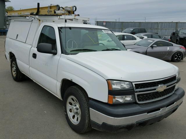 1GCEC14X87Z146100 - 2007 CHEVROLET SILVERADO WHITE photo 1