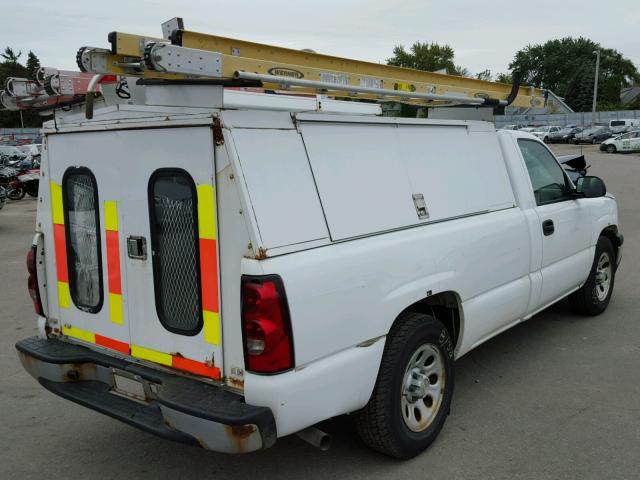 1GCEC14X87Z146100 - 2007 CHEVROLET SILVERADO WHITE photo 4