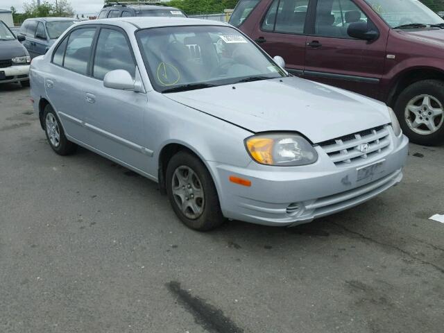 KMHCG45C45U667815 - 2005 HYUNDAI ACCENT GL SILVER photo 1