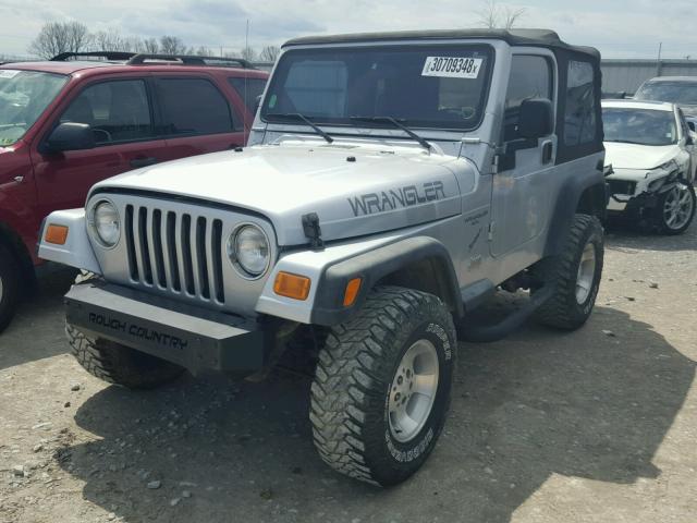 1J4FA49S33P352255 - 2003 JEEP WRANGLER / SILVER photo 2