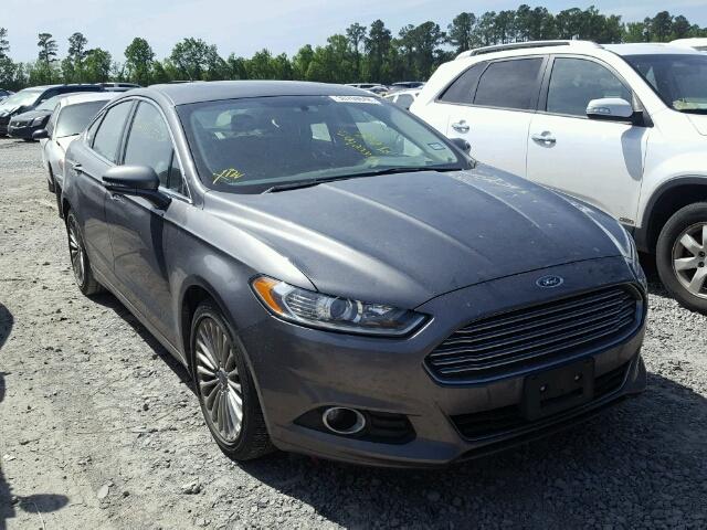 3FA6P0K92ER291213 - 2014 FORD FUSION TIT GRAY photo 1