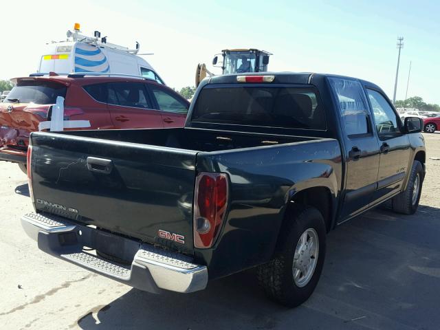 1GTCS136958200140 - 2005 GMC CANYON GREEN photo 4