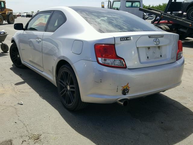 JTKJF5C70B3002687 - 2011 TOYOTA SCION TC ვერცხლისფერი ფოტო 3