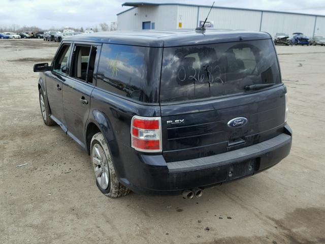 2FMDK51C59BA17255 - 2009 FORD FLEX SE BLUE photo 3