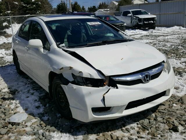 2HGFA1F02AH002044 - 2010 HONDA CIVIC EXL WHITE photo 1