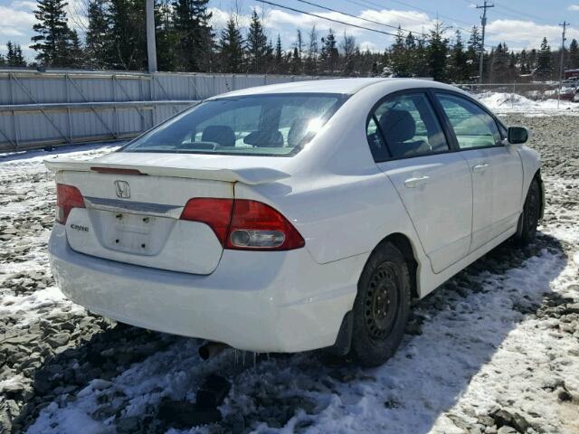 2HGFA1F02AH002044 - 2010 HONDA CIVIC EXL WHITE photo 4