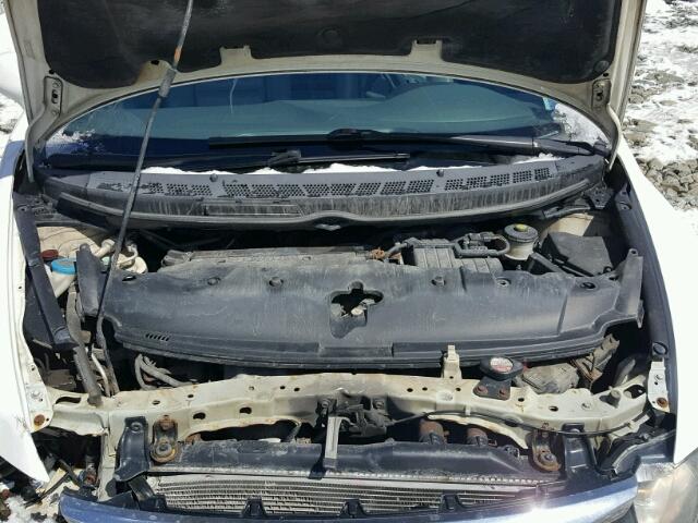 2HGFA1F02AH002044 - 2010 HONDA CIVIC EXL WHITE photo 7