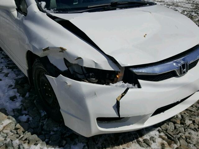 2HGFA1F02AH002044 - 2010 HONDA CIVIC EXL WHITE photo 9