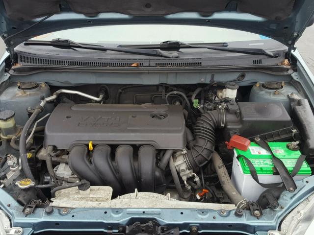 1NXBR32E25Z438815 - 2005 TOYOTA COROLLA GREEN photo 7