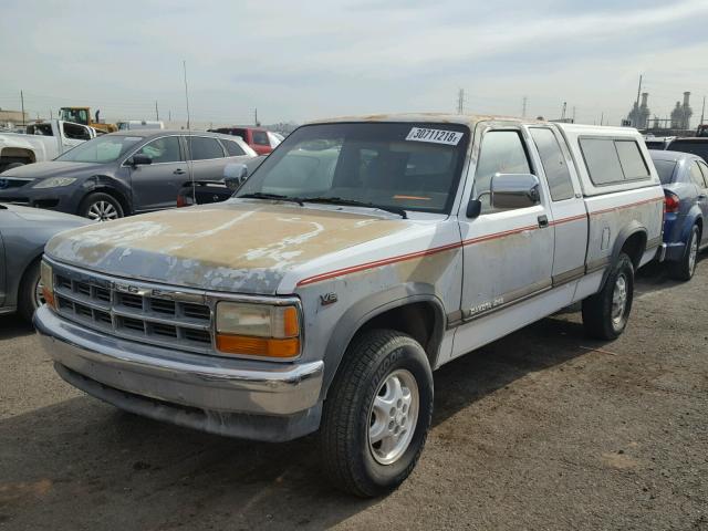 1B7GG23Y7RS678849 - 1994 DODGE DAKOTA WHITE photo 2