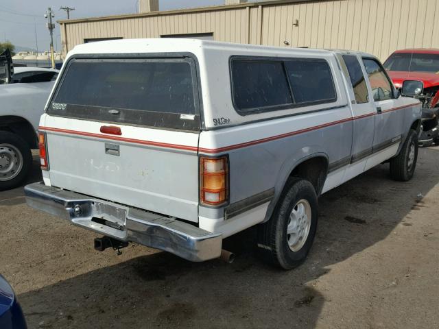 1B7GG23Y7RS678849 - 1994 DODGE DAKOTA WHITE photo 4