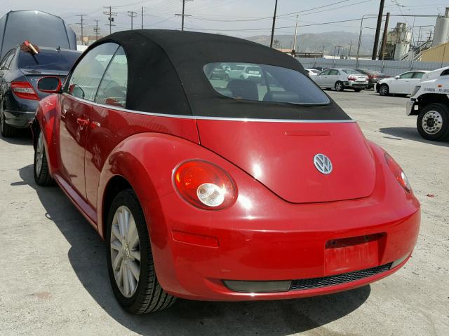 3VWRG31Y49M400224 - 2009 VOLKSWAGEN NEW BEETLE 红色 照片 3