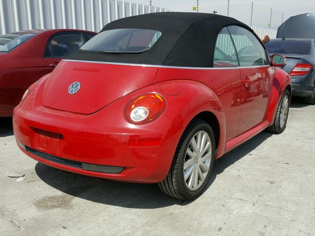 3VWRG31Y49M400224 - 2009 VOLKSWAGEN NEW BEETLE 红色 照片 4