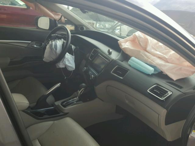 19XFB2F95FE093975 - 2015 HONDA CIVIC EXL GRAY photo 9