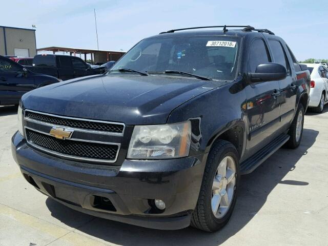 3GNFK12337G133785 - 2007 CHEVROLET AVALANCHE BLACK photo 2