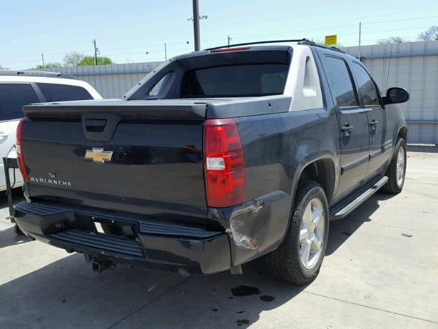 3GNFK12337G133785 - 2007 CHEVROLET AVALANCHE BLACK photo 4