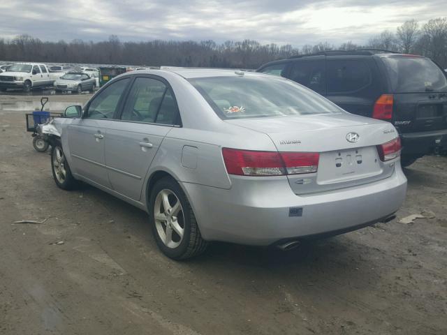 5NPEU46F27H277176 - 2007 HYUNDAI SONATA SE GRAY photo 3