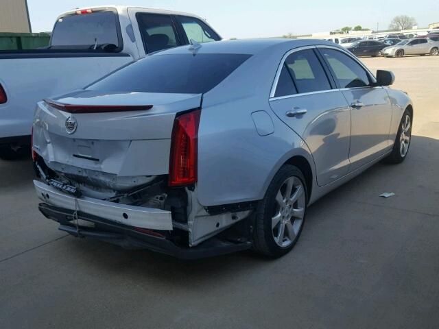 1G6AB5RA6E0152561 - 2014 CADILLAC ATS LUXURY SILVER photo 4