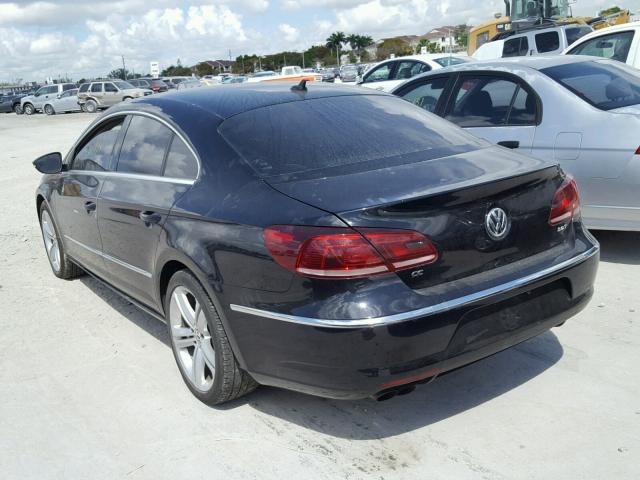 WVWBP7AN3DE501853 - 2013 VOLKSWAGEN CC SPORT BLACK photo 3