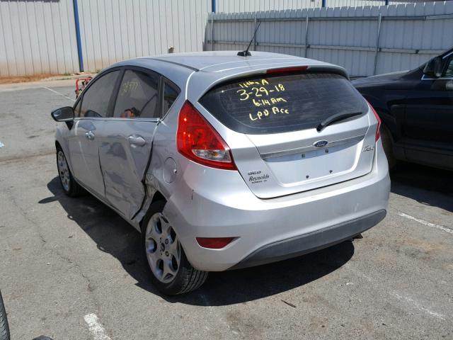 3FADP4FJ9BM176409 - 2011 FORD FIESTA SES SILVER photo 3