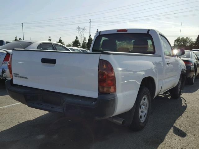 5TFNX4CN2EX042278 - 2014 TOYOTA TACOMA WHITE photo 4