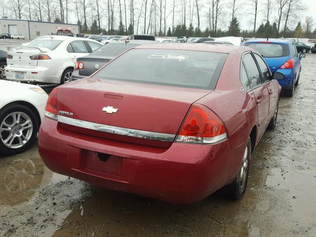 2G1WT58K069233758 - 2006 CHEVROLET IMPALA LT MAROON photo 4