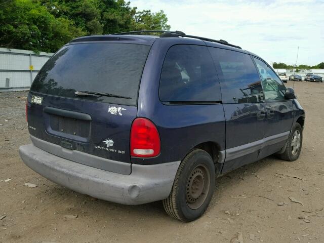 1B4GP45RXWB510701 - 1998 DODGE CARAVAN SE PURPLE photo 4