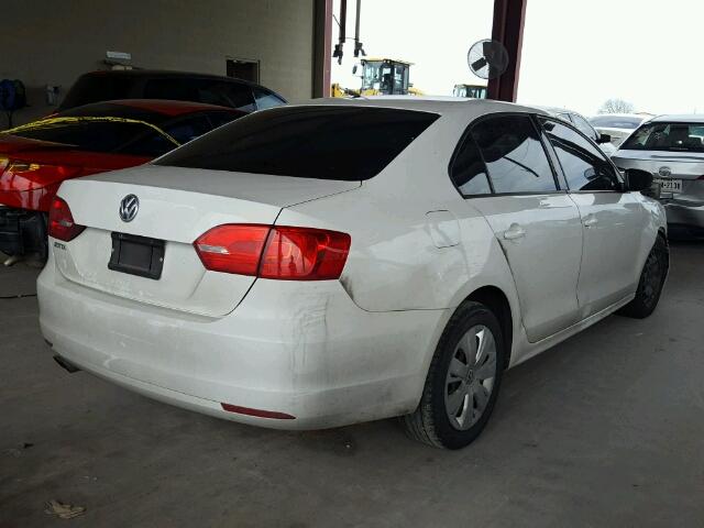 3VW2K7AJ3CM353379 - 2012 VOLKSWAGEN JETTA BASE 白色 照片 4