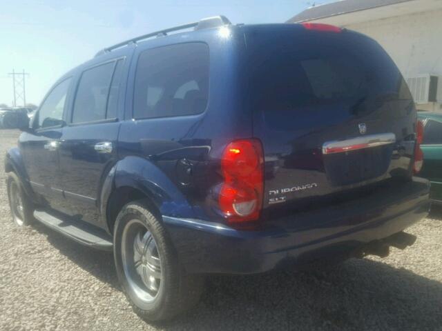 1D4HB48N74F203350 - 2004 DODGE DURANGO SL BLUE photo 3