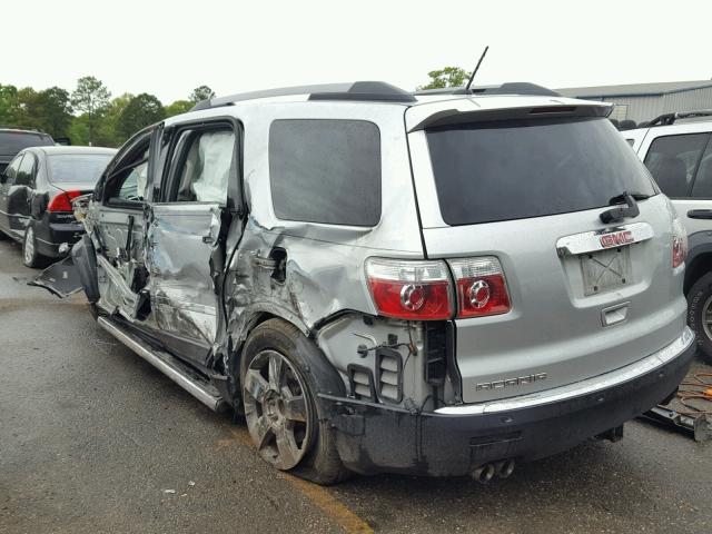 1GKLRMED5AJ159957 - 2010 GMC ACADIA SLT Gümüş foto 3