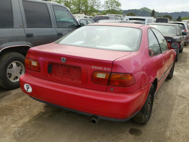 2HGEJ1230SH539475 - 1995 HONDA CIVIC EX RED photo 4