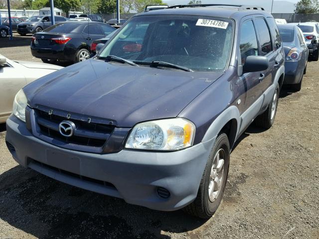 4F2YZ02Z76KM35812 - 2006 MAZDA TRIBUTE I PURPLE photo 2