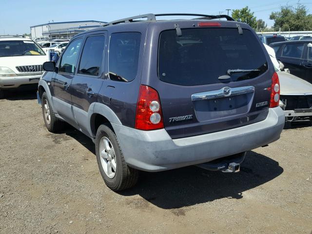 4F2YZ02Z76KM35812 - 2006 MAZDA TRIBUTE I PURPLE photo 3