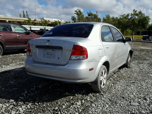 KL1TD56666B590302 - 2006 CHEVROLET AVEO BASE Gümüş fotoğraf 9