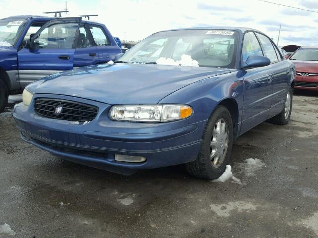 2G4WF5215X1517610 - 1999 BUICK REGAL GS BLUE photo 2