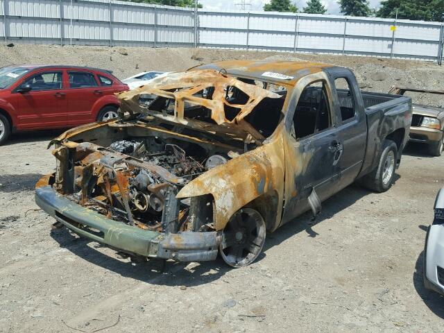 1GCSKSE34AZ113349 - 2010 CHEVROLET SILVERADO BURN photo 2