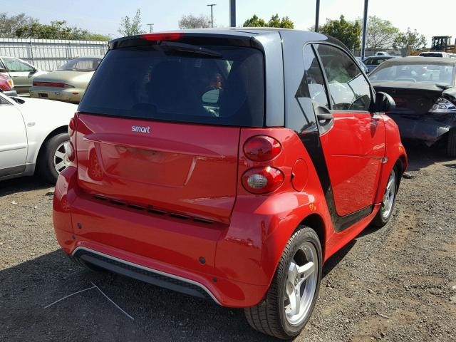 WMEEJ3BA8DK692014 - 2013 SMART FORTWO PUR RED photo 4