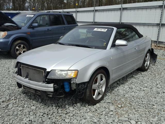 WAUDT48H15K002147 - 2005 AUDI A4 QUATTRO SILVER photo 2