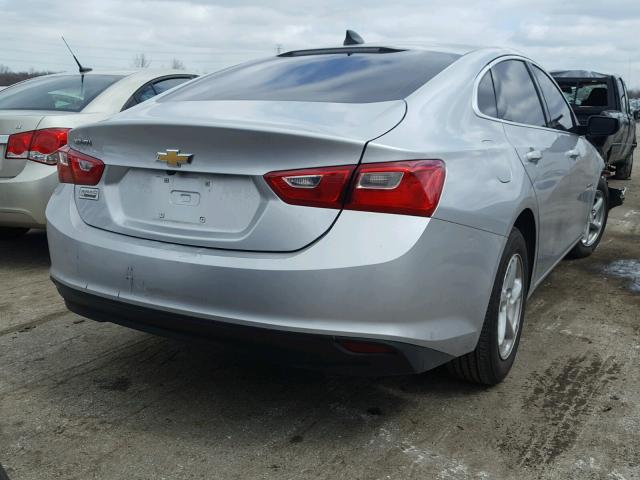 1G1ZB5STXHF265063 - 2017 CHEVROLET MALIBU LS SILVER photo 4