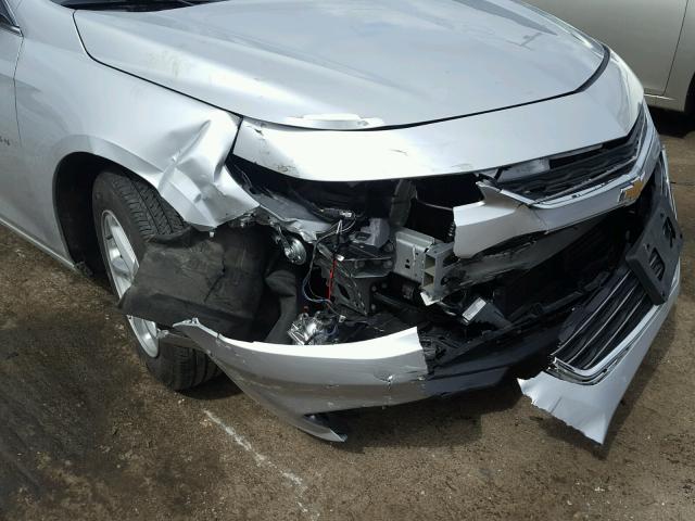 1G1ZB5STXHF265063 - 2017 CHEVROLET MALIBU LS SILVER photo 9
