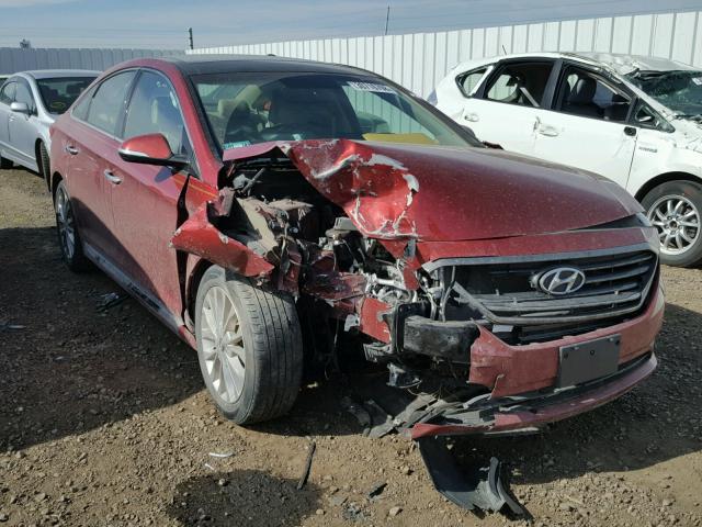 5NPE34AF3FH024716 - 2015 HYUNDAI SONATA SPO RED photo 1